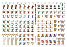 Charger l'image dans la galerie, Recto de la planche de pions Germains du jeu Oppidum