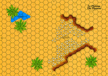 Load image into Gallery viewer, Carte pour le jeu Ager Sanguinis représentant un plateau avec des rochers.