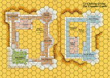 Load image into Gallery viewer, Carte pour le jeu Ager Sanguinis représentant un château croisé.
