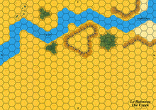 Charger l'image dans la galerie, Carte pour le jeu The Anarchy représentant un ruisseau.