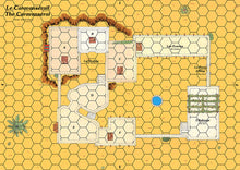 Load image into Gallery viewer, Carte Le Caravansérail pour les jeux de la série Cry Havoc.