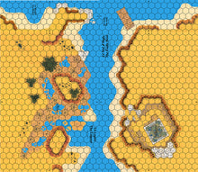 Load image into Gallery viewer, Exemple de delta avec 2 cartes de jonction pour les jeux de la série Cry Havoc.