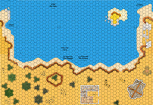 Load image into Gallery viewer, Exemple de golfe avec 2 cartes de jonction pour les jeux de la série Cry Havoc.
