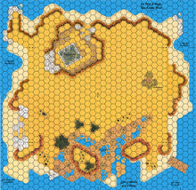 Load image into Gallery viewer, Exemple d'île avec 4 cartes de jonction pour les jeux de la série Cry Havoc.