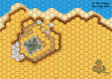 Load image into Gallery viewer, Carte pour le jeu Guiscard représentant un château sur une colline dominant une plage.