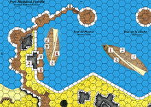 Load image into Gallery viewer, Exemple de navires avec voiles latines pour les jeux de la série Cry Havoc.