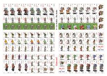 Load image into Gallery viewer, Planche de pions arabes pour le jeu "Guiscard 2 - La Garde Varangienne".