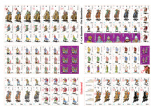 Load image into Gallery viewer, Planche de pions byzantins pour le jeu "Guiscard 2 - La Garde Varangienne".