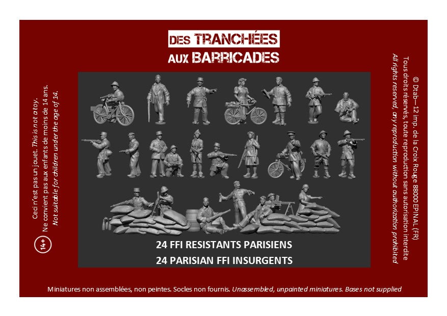 Parisian Resistants from the FFI (Forces Françaises de l'Intérieur)