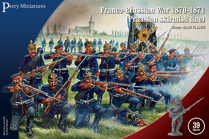 Armée prussienne escarmouchant - 1870