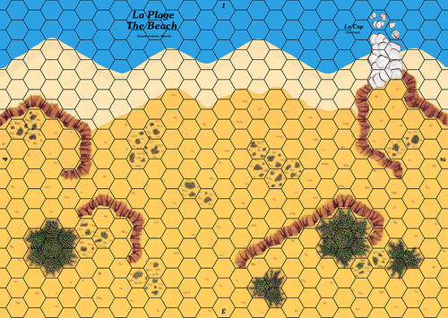 Carte La Plage pour les jeux de la série Cry Havoc