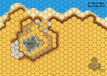 Charger l&#39;image dans la galerie, Carte pour le jeu Guiscard représentant un château sur une colline dominant une plage.
