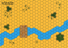 Load image into Gallery viewer, Carte pour le jeu Diex Aïe 2 représentant un pont de bois.
