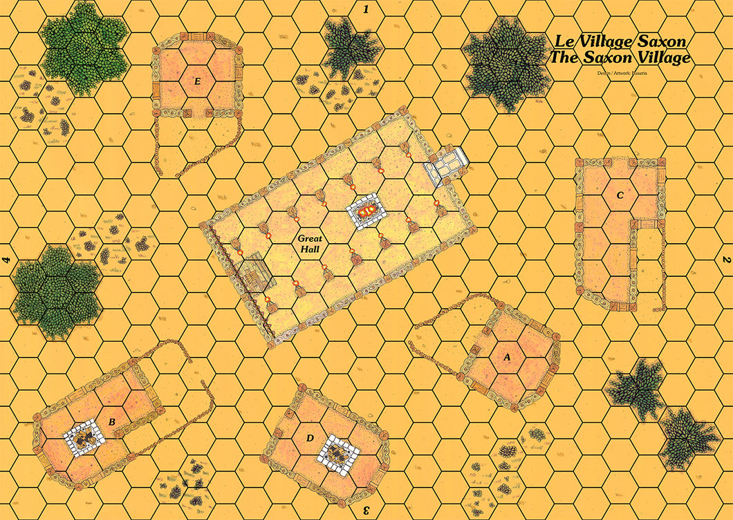Carte Le Village Saxon pour les jeux de la série Cry Havoc