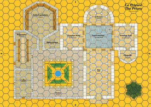 Carte Le Prieuré pour les jeux de la série Cry Havoc